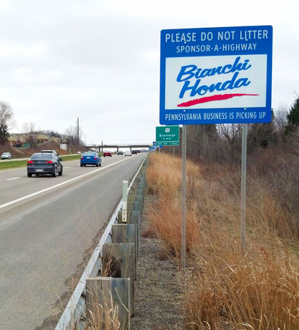 Pennsylvania Sponsor a Highway